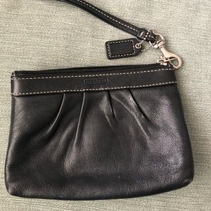 Coach leather wristlet